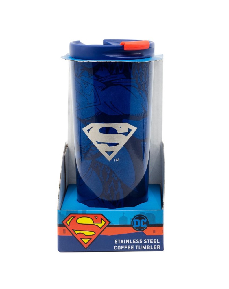 Superman 425ml Stainless Steel Coffee Mug