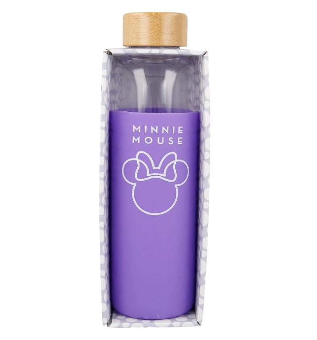 Disney Minnie Mouse Glass Water Bottle 585ml