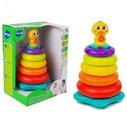 Duck toy with colorful rings with music and sounds - Hula