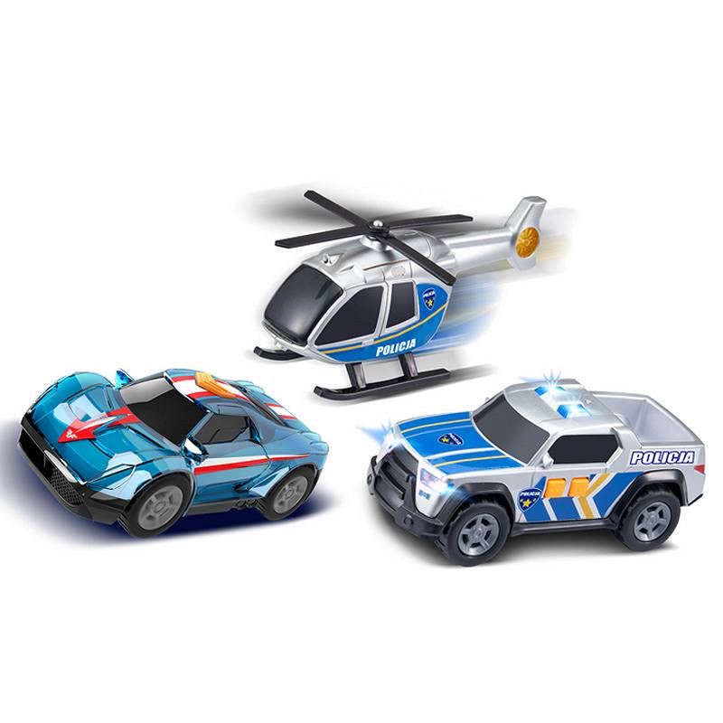 Teamsters mini police chase cars 3pcs