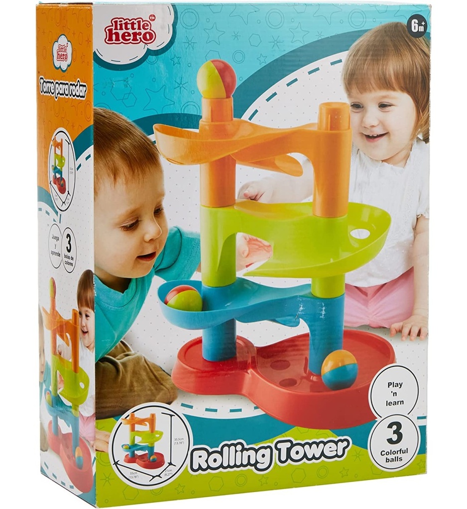 Rolling tower game - for newborns