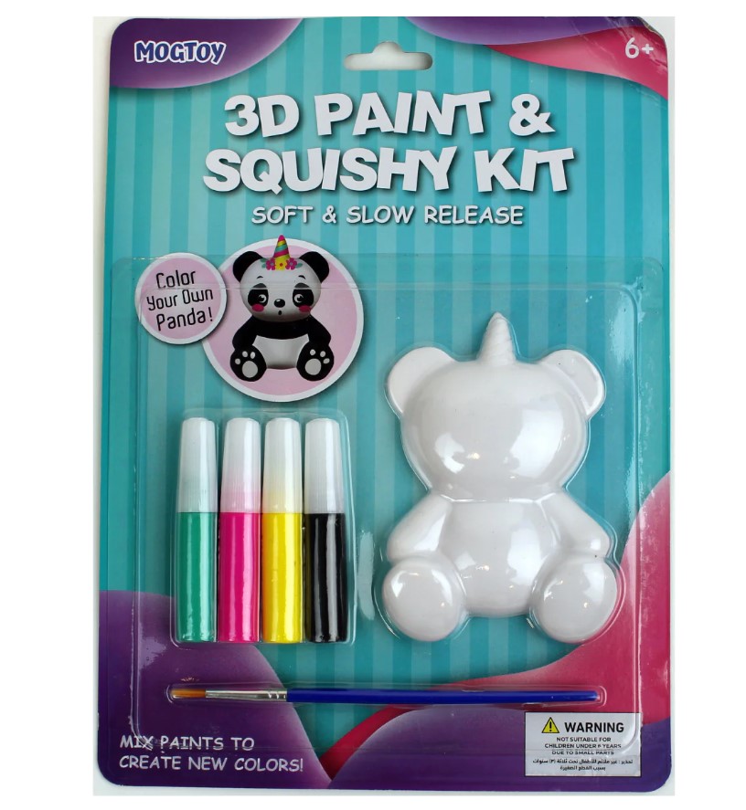SS-19-114  3D paint&amp;squishy kit-panda