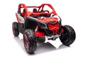 Buggy ride-on car for children with remote control - red