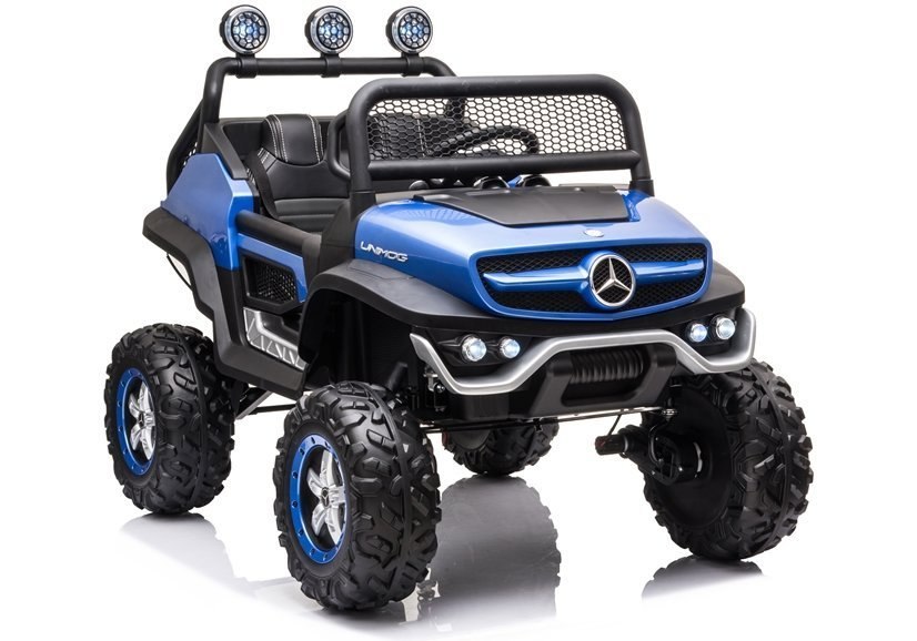 Mercedes Unimog car for children with remote control - blue