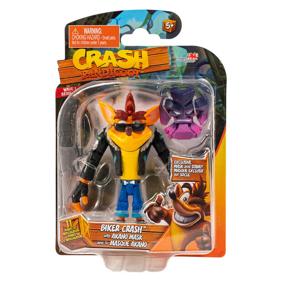 Crash Bandicoot figure with Akano mask