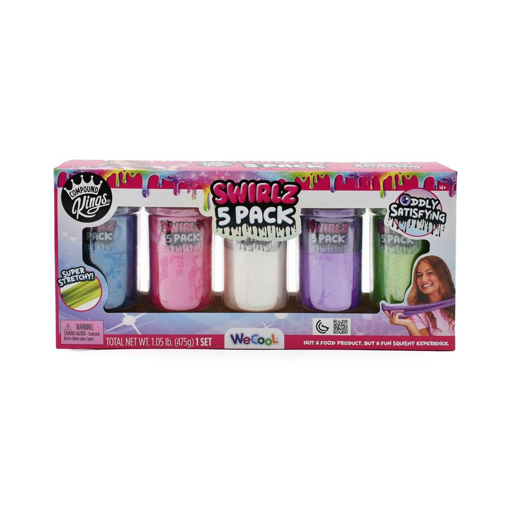 Slime set, 5 colorful packages