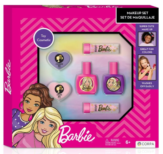 Barbie nail and makeup set