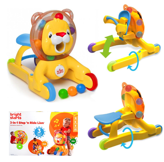 Bright Starts 3-in-1 Step and Ride Lion
