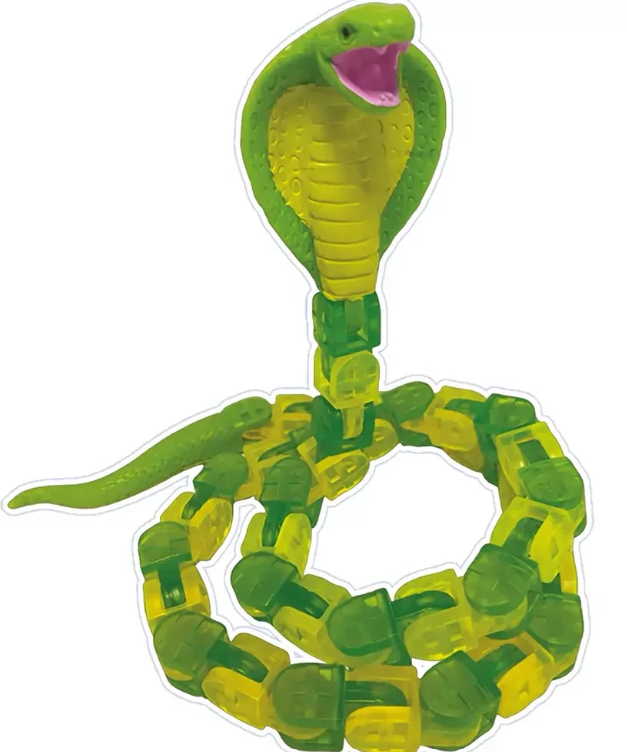 Click Creatures Cobra Green Figurine