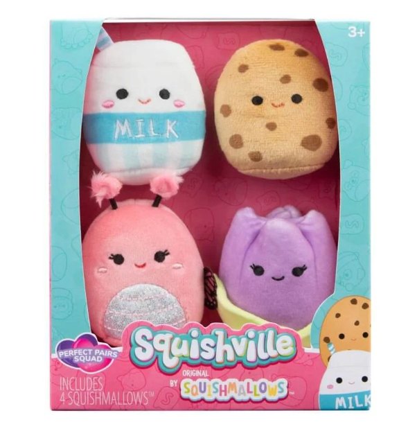 Squishville doll 4 pieces with the character Squish Mallows