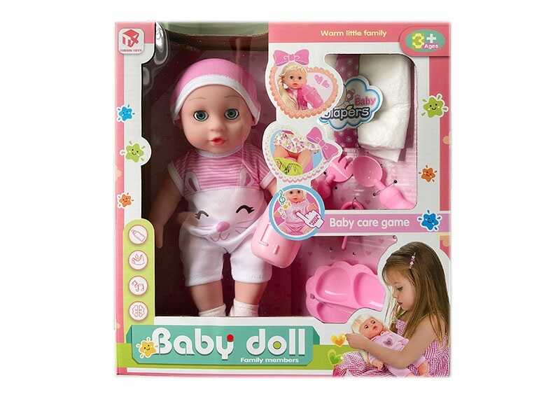 Baby care toy-doll with accessories