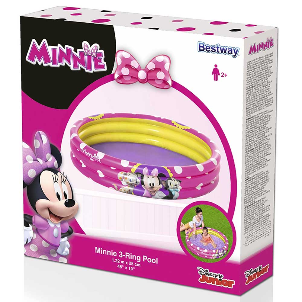 Disney Minnie Mouse 3 Ring Inflatable Pool 122X25CM
