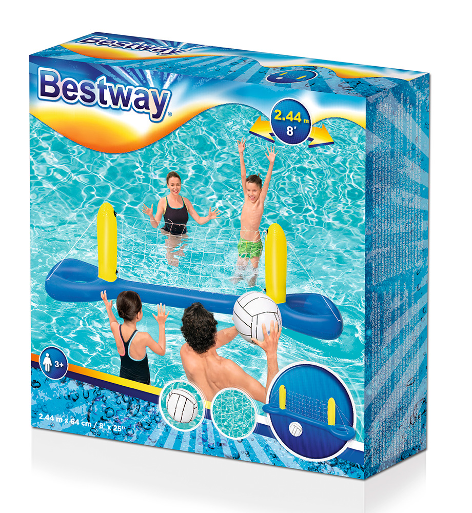 Inflatable volleyball goal 244x64 cm