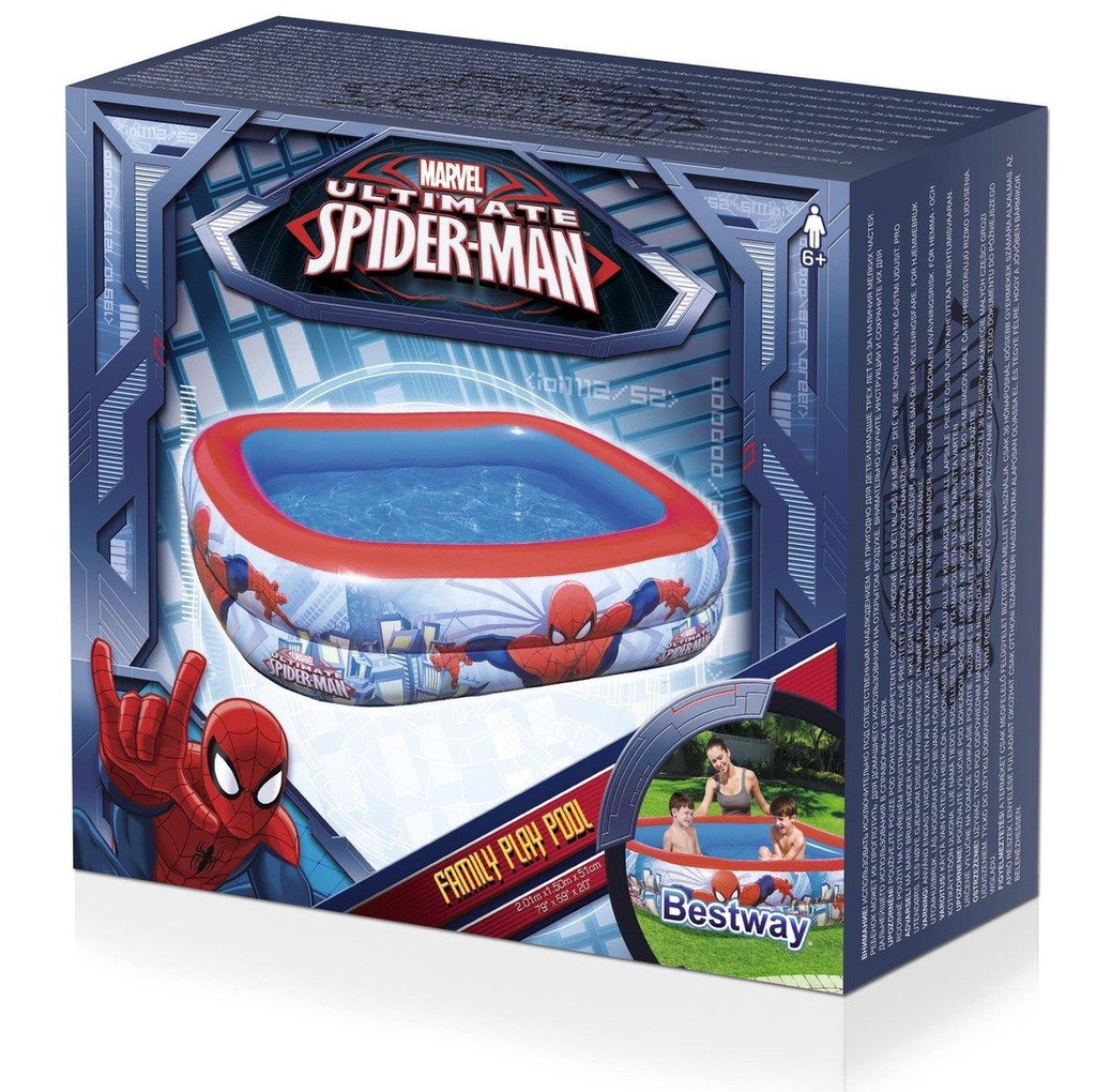 Spider-Man Rectangular Swimming Pool 201X150X51 cm 