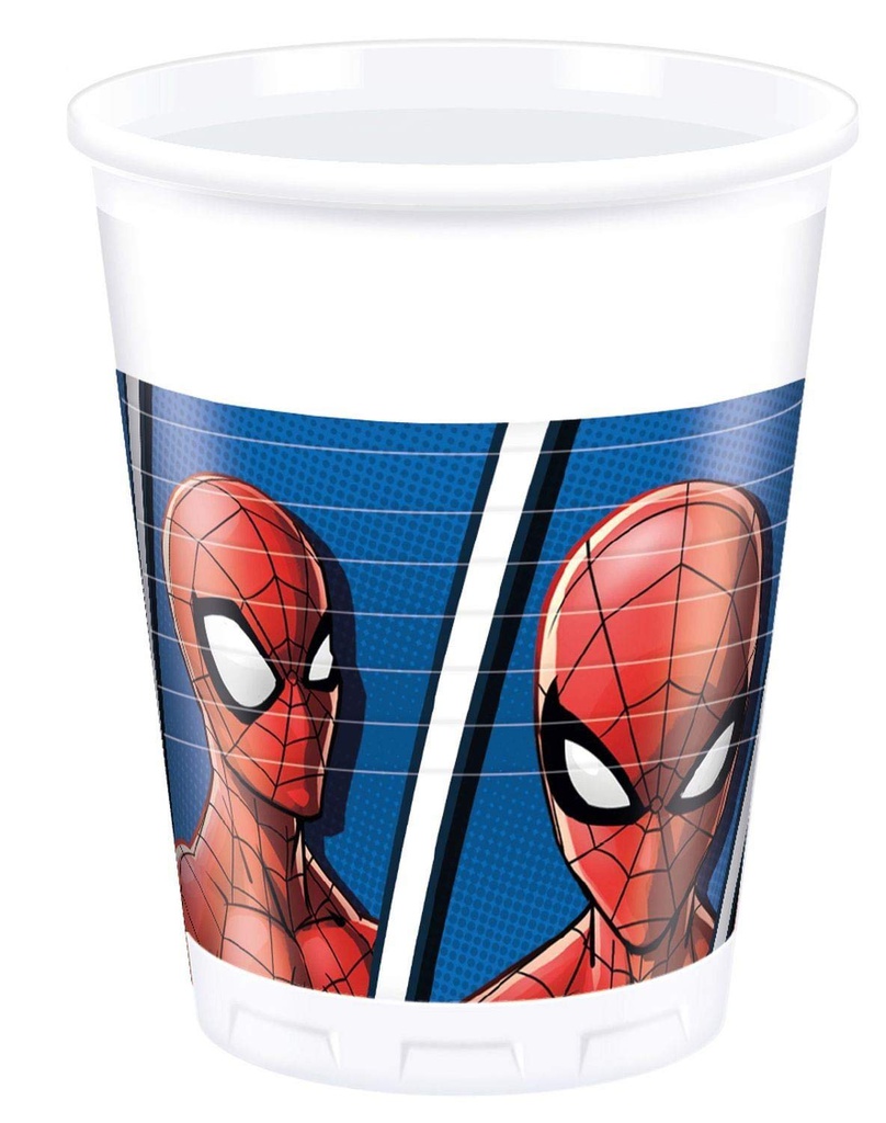 Spiderman Plastic Cups 8 Pieces