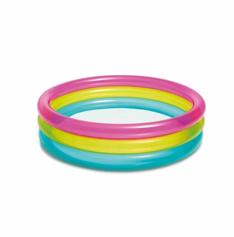 Intex three rainbow pool rings