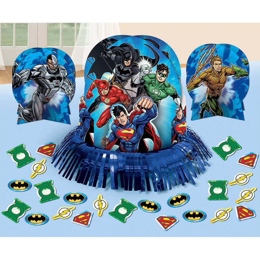 Batman and Spiderman Justice League Figures Table Decoration Set