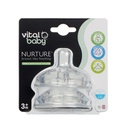 Vital Baby® NURTURE® breast like feeding teats medium flow (2pk)  