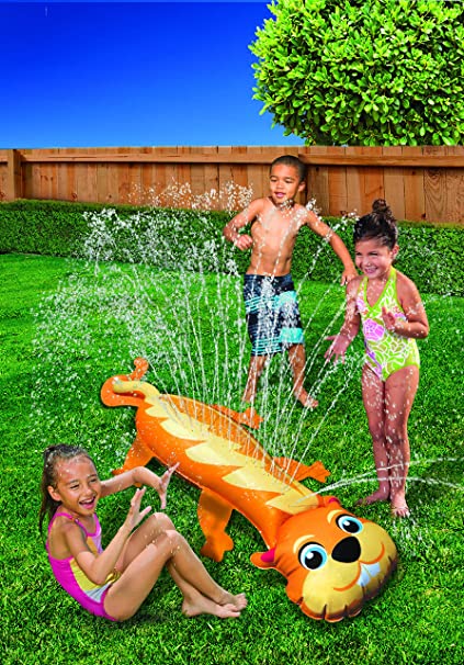 inflatable water spray games summer park backyards water spray -banzai