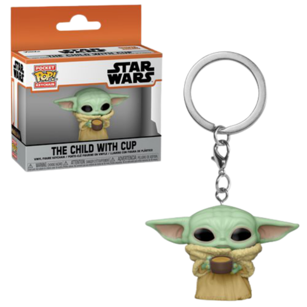 Funko Pop! Keychain: Mandalorian - The Child with the Cup