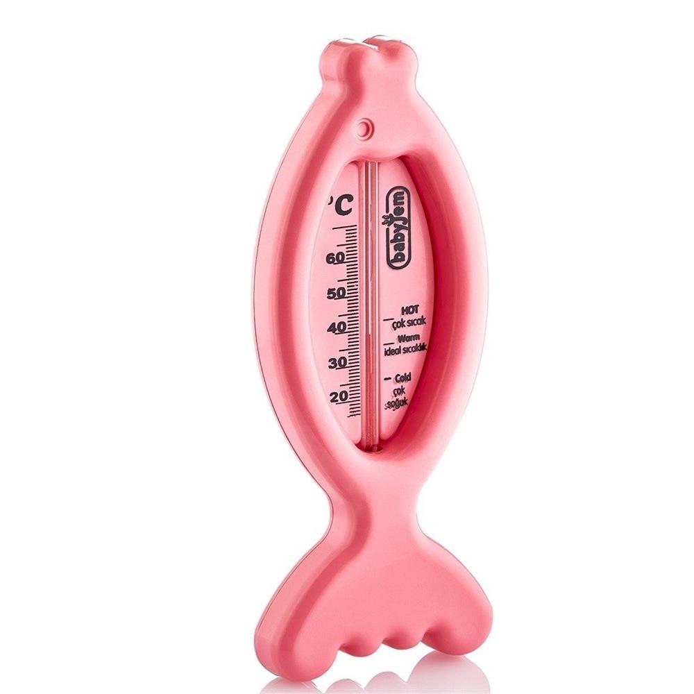 Baby Gem Baby Bath Thermometer Pink Fish Design