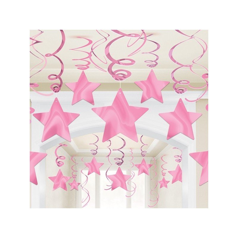 Pink Star Hanging Decoration