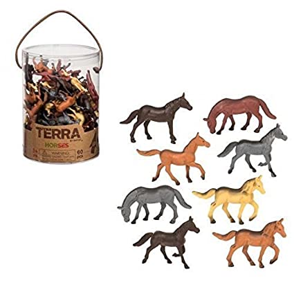 Terra by Patate 60 Pieces Horse Playset