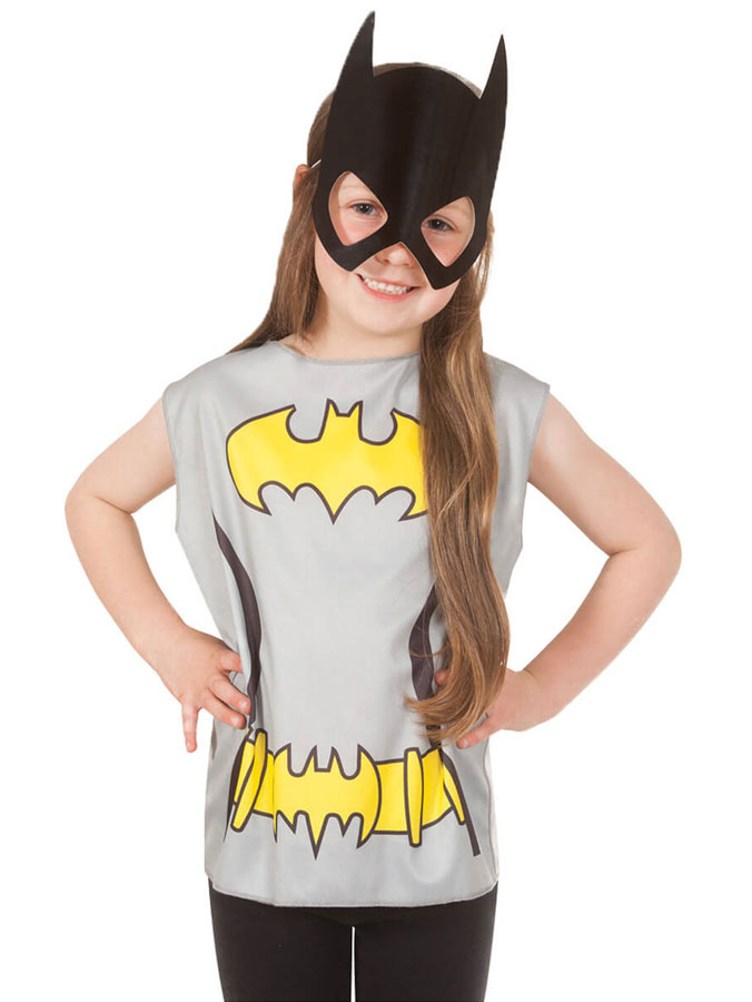 Adorable Batgirl fancy dress with mask