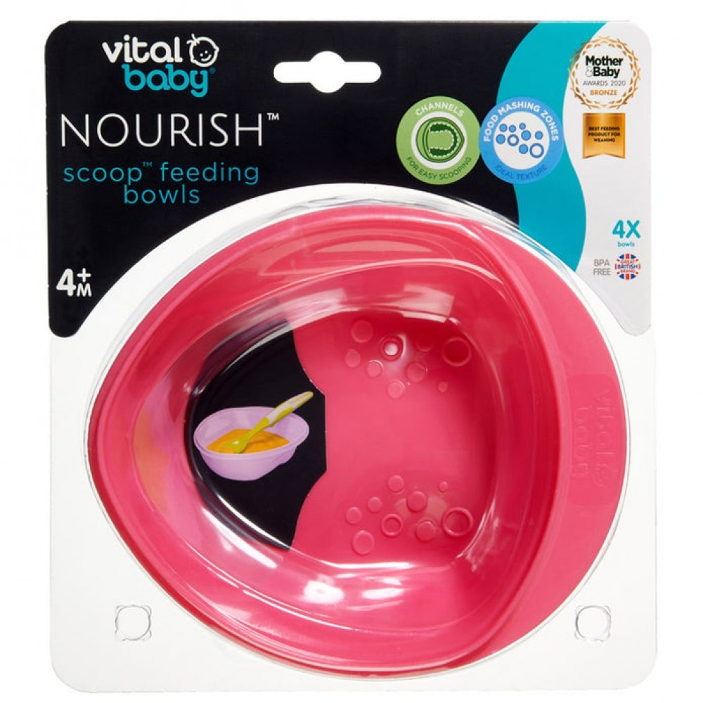 Nourish baby food bowls from Vital Baby