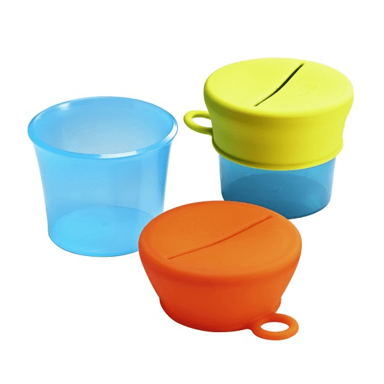 Boon - SNUG Snack Containers With Stretchy Silicone Lids -Girl