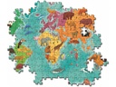 CLEMENTONI Puzzle 250 elements EXPLORING MAPS Animals in the World