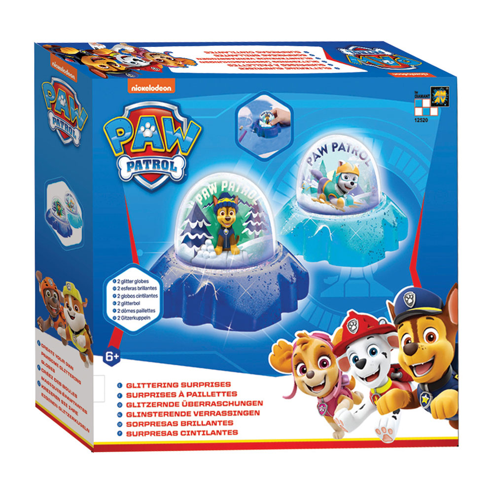 Paw Patrol - Decorate your room with 2 real glitter balls