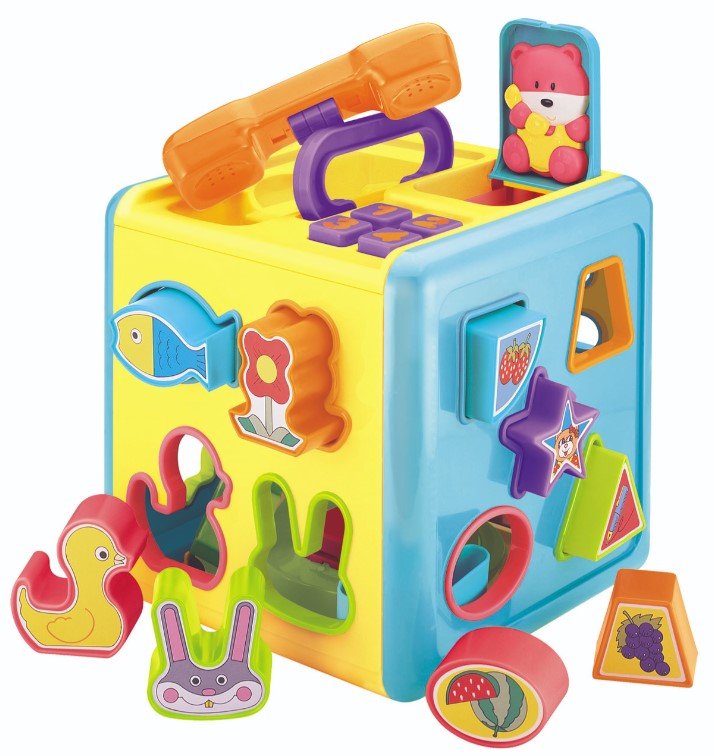 Animals and shapes puzzle box