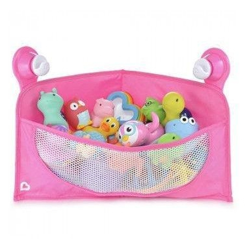 Bathroom Toy Organizer With Suction Cup Pink - Munchkin