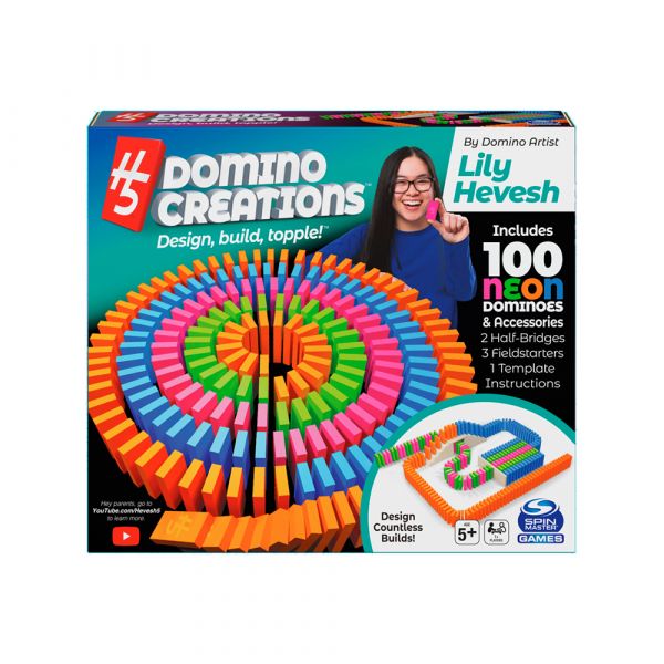 Domino's creations 100 neon pieces by Lily Hevish