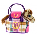دمية حصان مع حقيبة حمل