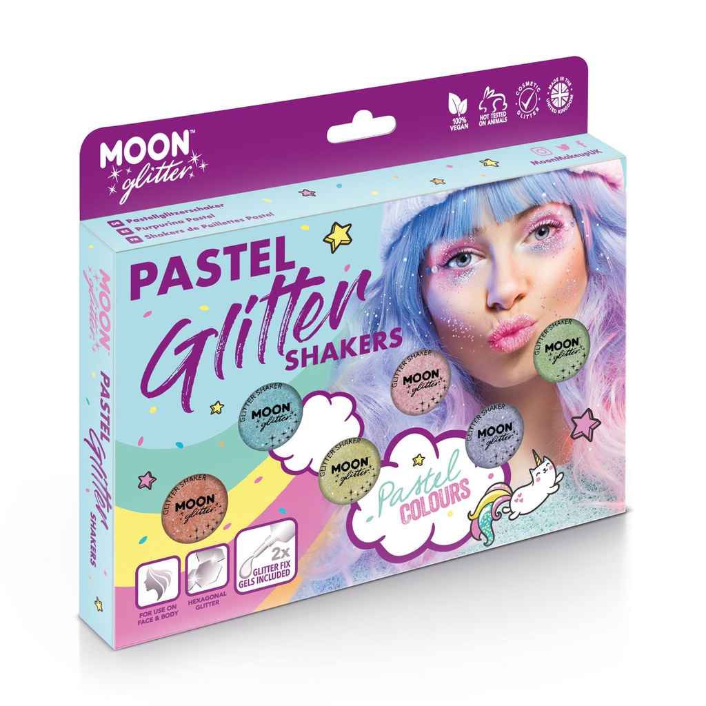 Pastel Glitter Shakers - Boxset