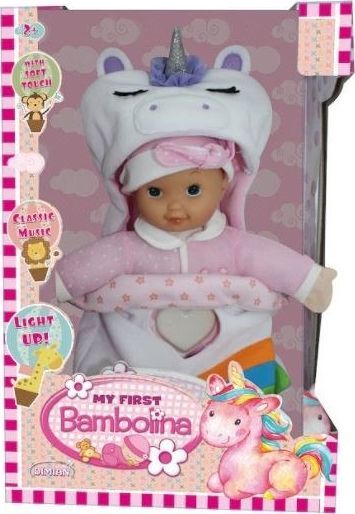 The first Bambolina doll with sleeping bag with light