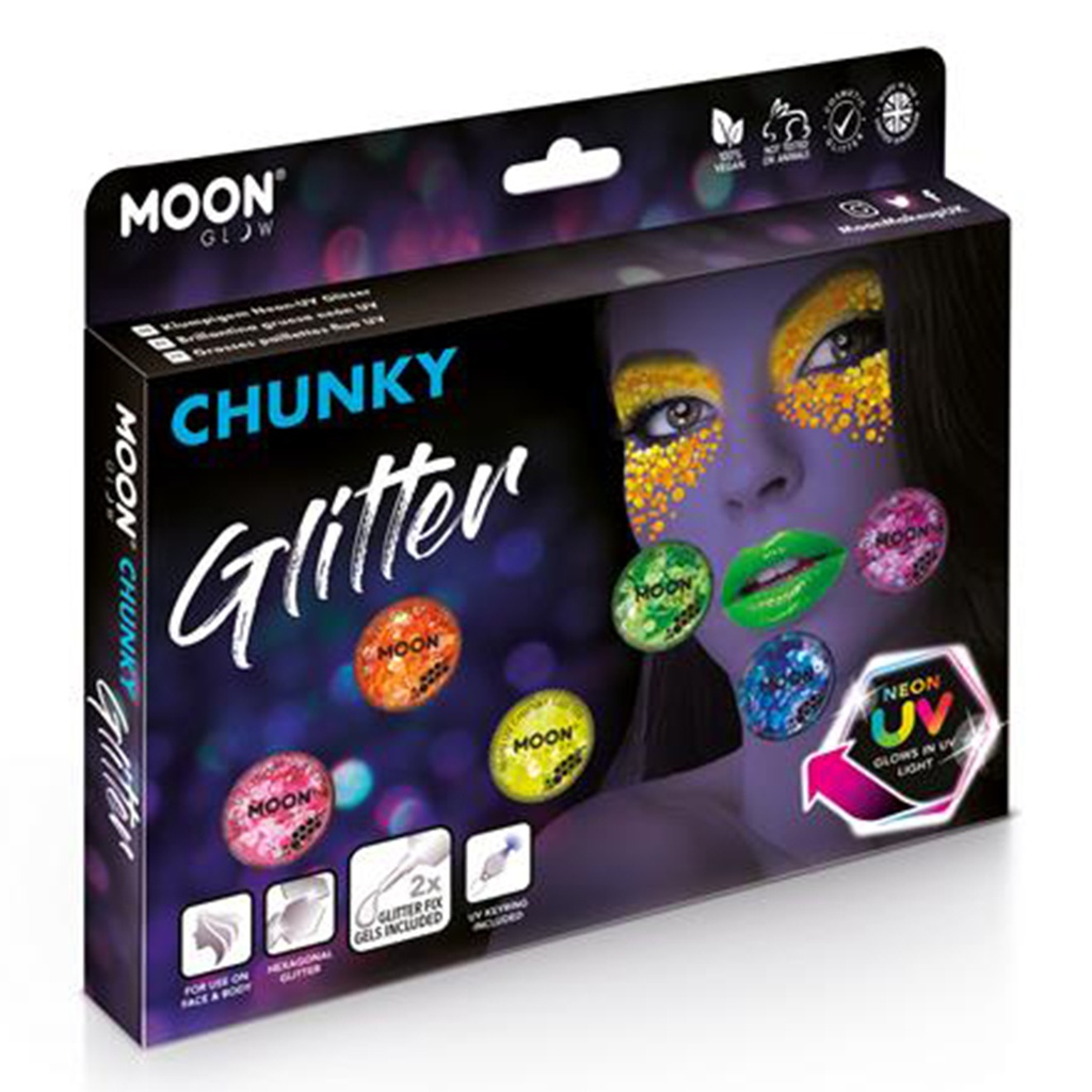 Neon UV Chunky Glitter - Boxset