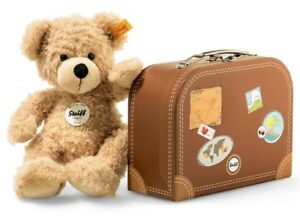 funn teddy bear in suitcase, beige