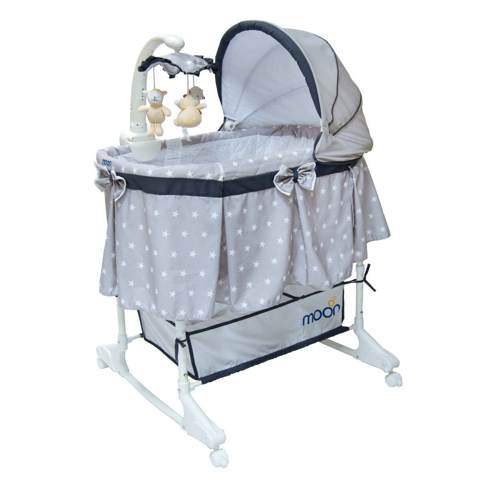 Moon 4 in 1 convertible baby crib for newborn baby
