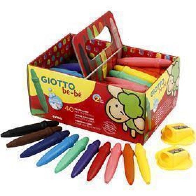 قلم شمع للأطفال من جيوتو 40 قطع