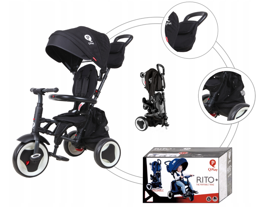 RITO EVA Wheel  with bags
Children tricycle