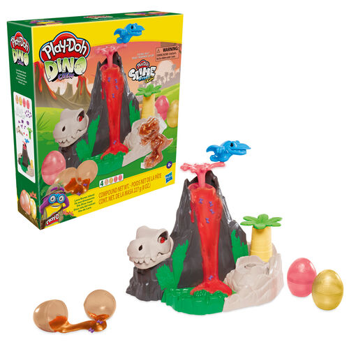 Play-Doh Slime Dino Crew Lava Bones Island Volcano Playset for Kids
