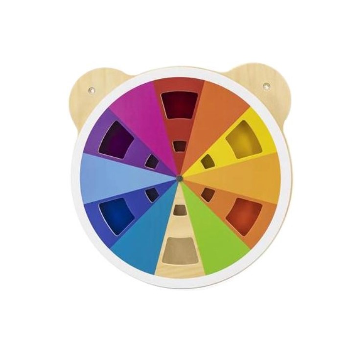 A circular wall matching color game