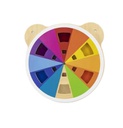 A circular wall matching color game