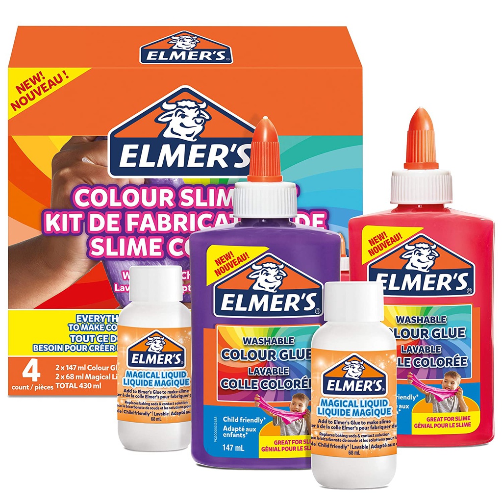 Elmer's Colorful Slime Set 4 Pieces