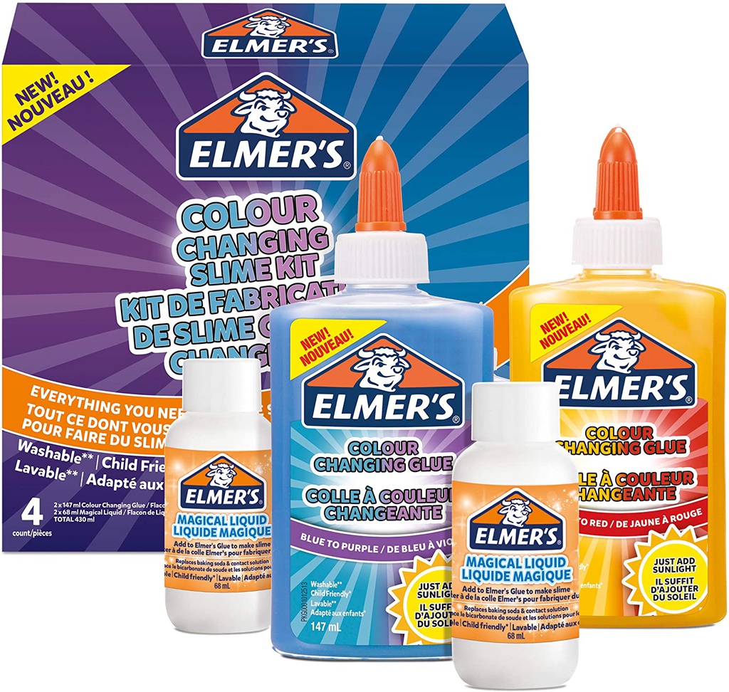 Elmer's Color Changing Slime Set 4 Pieces