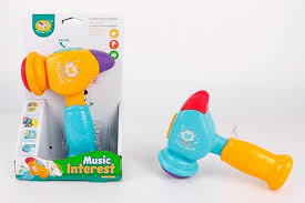 hammer with light &amp; music 2colors no include battery 