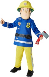 [610901] ملابس تنكرية لشخصية رجل الاطفاء سام للاولاد ، مقاس مديم، لعمر 5-6 سنوات